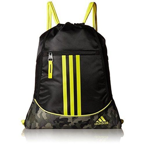 【Adidas】2017時尚聯盟黑黃色抽繩後背包(預購)
