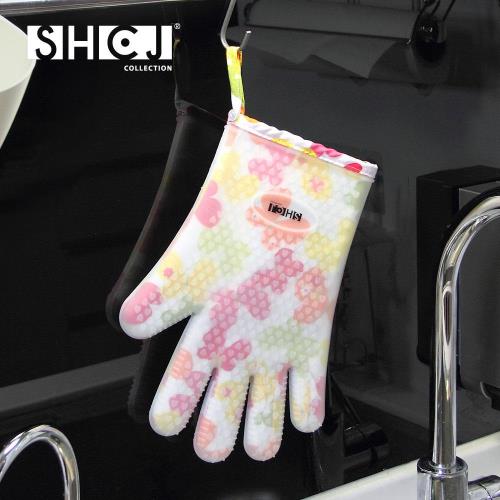 SHCJ生活采家五指型雙層防燙矽膠隔熱手套