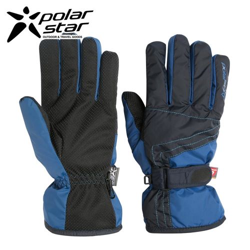 PolarStar 男防水保暖透氣手套『藍』P16611 防風手套│保暖手套│防滑手套│刷毛手套