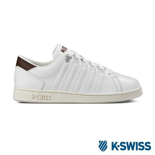 K-Swiss Lozan III經典休閒鞋-男-白/咖啡