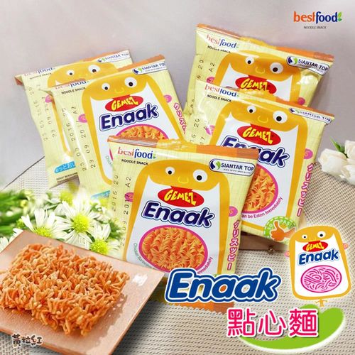 【黃粒紅】韓國ENAAK點心麵(16g/30包)/盒*3盒組