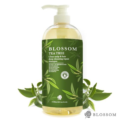 【BLOSSOM】茶樹薄荷植萃清爽活髮深層淨化修護洗髮精(1000ML/瓶)