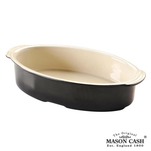 【MASON】PERFECT BLACK系列陶瓷橢圓烤盤32.5CM(黑)