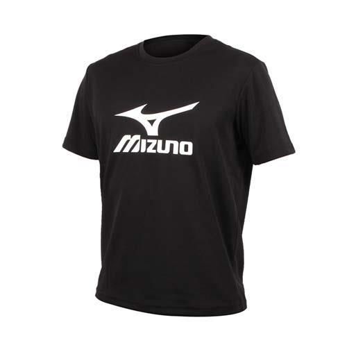 【MIZUNO】男短袖T恤-短T T恤 路跑 慢跑 美津濃 黑白