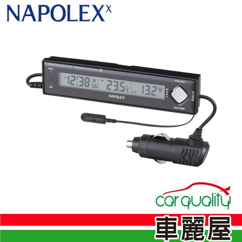 【日本NAPOLEX】 時鐘溫度計電壓表 Fizz-890