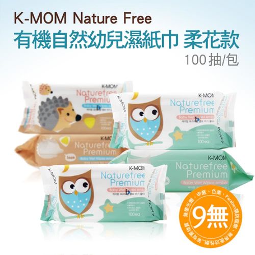 【韓國 MOTHER-K】有機自然幼兒濕紙巾100張 柔花款*18(箱購)