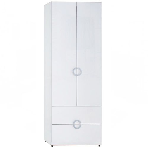 【AT HOME】凱倫2.3尺白色二抽衣櫃
