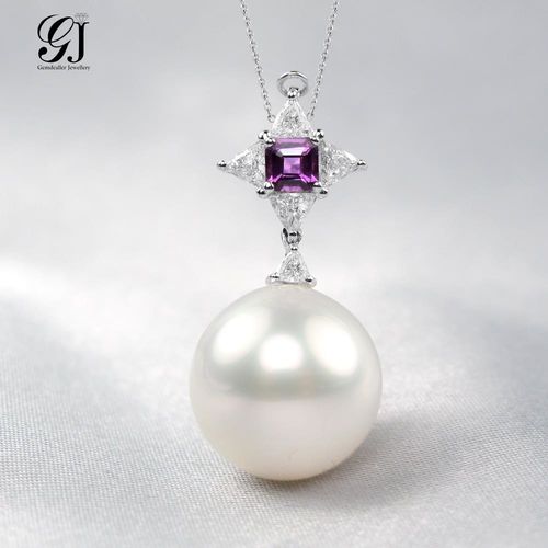 [晉佳珠寶] Gemdealler Jewellery 深刻印象 天然南洋珍珠鑽墜  14.6mm