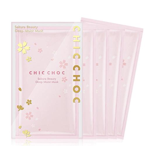 CHIC CHOC 櫻花水潤面膜(5片/盒)(效期2021.08)