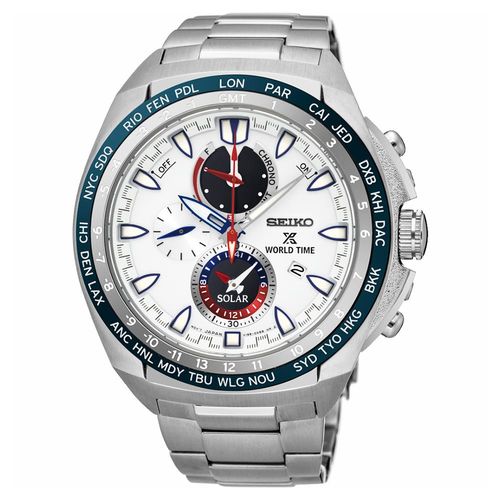 SEIKO精工Prospex海世界時間時尚腕錶-白/44.6mmV195-0AB0S(SSC485P1)