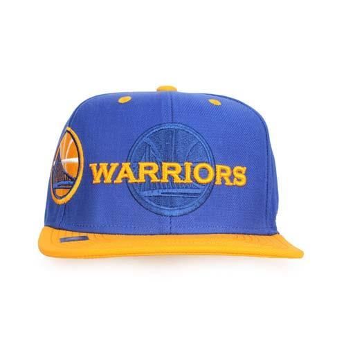 【ADIDAS】限量勇士隊運動帽-帽子 鴨舌帽 遮陽 防曬 籃球 NBA WARRIORS 藍黃