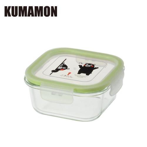 【KUMAMON熊本熊】耐熱玻璃保鮮盒520ML(方形)