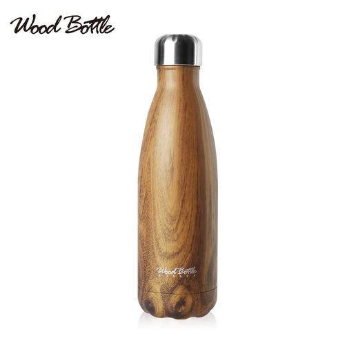 Wood Bottle 304不鏽鋼大地系列木紋保冰保溫瓶保溫杯500ML