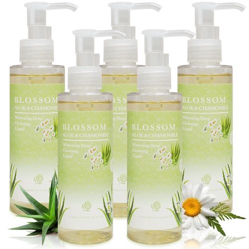 BLOSSOM 蘆薈洋甘菊植萃淨白保濕溫和深層卸妝露(150ML/瓶)x5件組