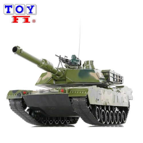 【Toy F1】1：10無線遙控仿M1A2坦克－(充電式，可發射BB彈)