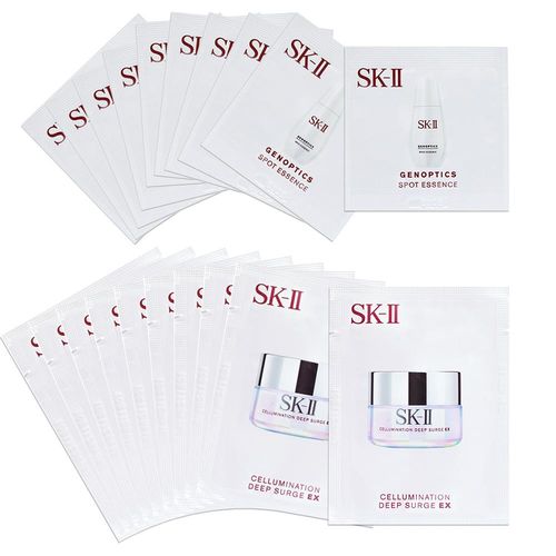 SKII 超解析光感鑽白修護凝霜UV SPF30 PA+++ 2gx10(短效)+超肌因阻黑淨斑精華 0.7mlx10