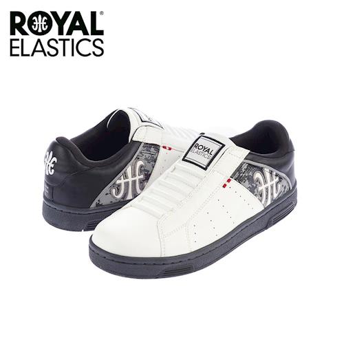 【Royal Elastics】男-Icon Alpha 休閒鞋-白/迷彩灰(02071-090)