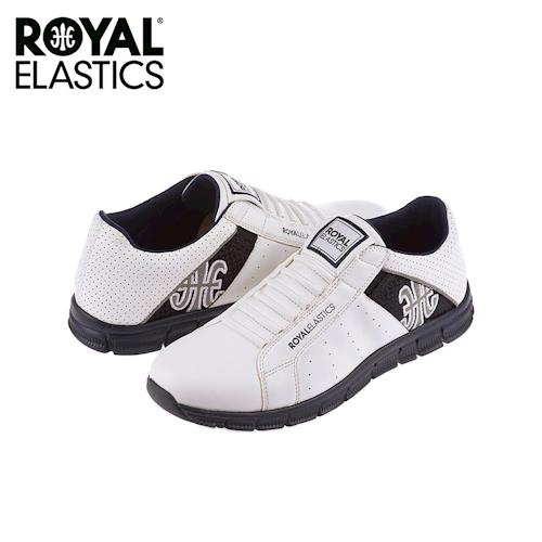 【Royal Elastics】男-Zephyr 休閒鞋-白/深藍(03371-090)