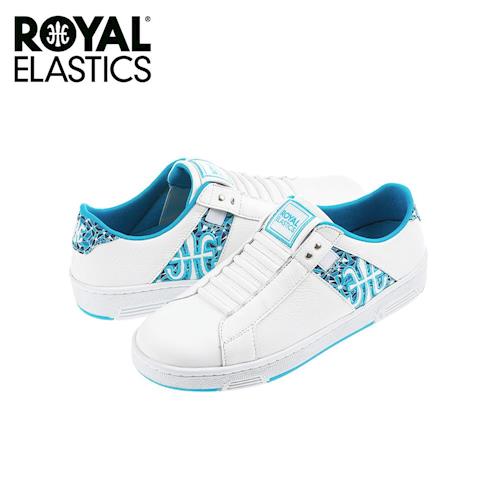 【Royal Elastics】女-Icon Z 休閒鞋-白/湖水藍(92971-500)