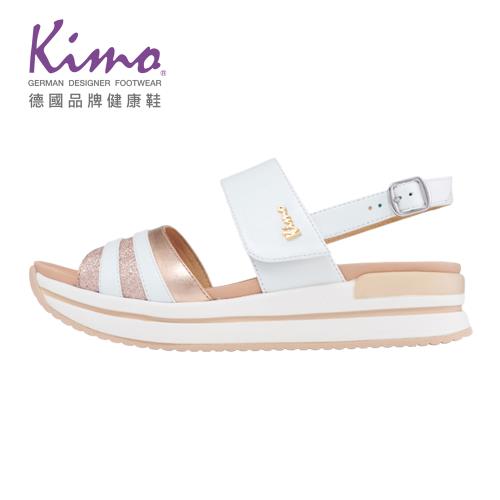 Kimo閃亮條紋魔鬼沾平底涼鞋 女鞋 (金KBJSF153060)