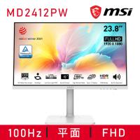 【微星】Modern MD2412PW 平面美型螢幕 (24型/FHD/HDMI/喇叭/IPS)
