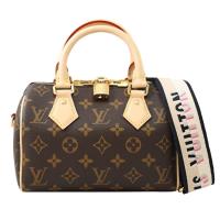 Louis Vuitton LV M46234 Speedy 20 經典Monogram帆布寬背帶波士頓包
