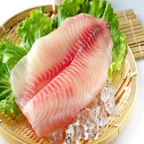 【海之醇】生食等級台灣鯛魚片-8片組(200-250g)