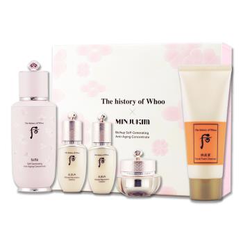 【WHOO 后】重生秘帖粉漾時光加量禮盒(重生秘帖+皇后精華凝露+皇后乳液+皇后霜+陰陽調和洗顏乳) (效期至2026年06月)