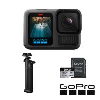 【GoPro】HERO13 Black 三向自拍套組 (HERO13單機+三向多功能自拍桿2.0+64G記憶卡) 正成公司貨