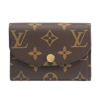 Louis Vuitton LV M62361 Rosalie 經典花紋卡片零錢包.芭蕾粉