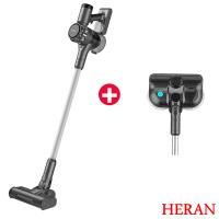 【超值組合優惠】乾濕兩用【禾聯HERAN】無線手持吸塵器 HVC-35SC050+UV殺菌雙輪盤濕拖地刷 HVK-01SC010