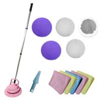 【超豪】嚴選TSL-116 新潮流巧霸王 無線電動清潔機(全配5布組)+3D倒鉤擦巾抹布5條 除塵去汙 掃地機 拖地機 拋光打蠟洗車機