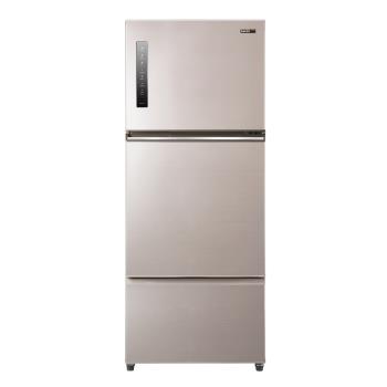 送7-11商品卡1500元★聲寶580公升三門變頻炫麥金冰箱SR-C58DV-Y7