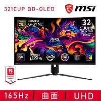 【MSI 微星】MAG 321CUP QD-OLED HDR曲面電競螢幕
