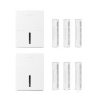 【NICONICO】除濕機 x 除濕棒 二合一電子除濕機 NI-DF2409 (除濕機2台+除濕棒6支組)