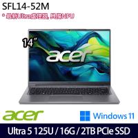 (規格升級)Acer宏碁 Swift Lite SFL14-52M-531X 14吋輕薄筆電/Ultra 5 125U/16G/2TB SSD/W11