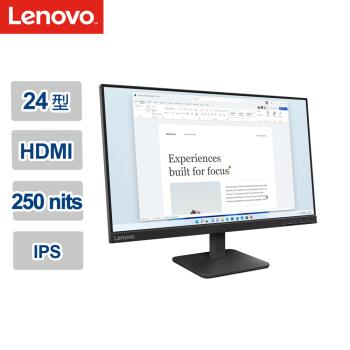 Lenovo L24-4e 23.8型 IPS面板 FHD顯示器螢幕(HDMI/VGA)