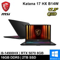 微星 Katana 17 HX B14WGK-037TW-SP3 17.3吋 黑(i9-14900HX/16G/2TB/RTX5070)特仕筆電