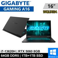 技嘉 GAMING A16 CVHI3TW894SH-SP9 16吋 黑(i7-13620H/64G/1T+1T/RTX5060/W11)特仕筆電