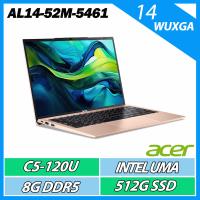 ACER 宏碁 Aspire AL14-52M-5461 金(C5-120U/8G/512G SSD/W11/14吋)美型文書筆電