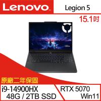(規格升級)Lenovo聯想 Legion 5 83LY00GUTW 15.1吋電競筆電/i9-14900HX/48G/2TB/RTX5070/W11