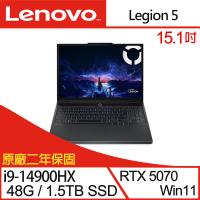 (規格升級)Lenovo聯想 Legion 5 83LY00GUTW 15吋電競筆電/i9-14900HX/48G/1.5TB/RTX5070/W11