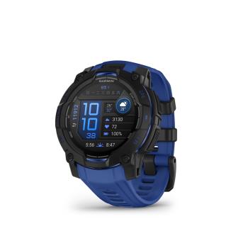 【GARMIN】Instinct 3 Amoled 45mm 本我系列GPS腕錶 黑夜電光藍 Supernova 限量特別款