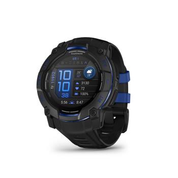 【GARMIN】Instinct 3 Amoled 50mm 本我系列GPS腕錶 黑夜電光藍 Supernova 限量特別款