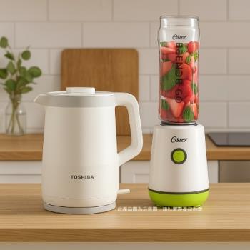 TOSHIBA 316雙層防傾倒快煮壺 KT-15DRTTW+美國Oster破壁活氧隨行調理機