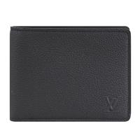 Louis Vuitton LV M25945 Multiple LV Initials壓花標誌對開短夾.黑