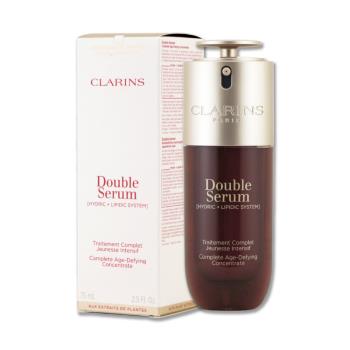【CLARINS 克蘭詩】黃金雙萃精華 75ML -TESTER(效期至2027年01月)
