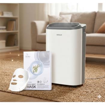 HERAN禾聯新一級能效 6公升抑菌除濕機 HDH-12DY030(N)+DeMon NB 超肌能縮時氣墊面膜(3片/盒)x1盒
