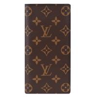 Louis Vuitton LV M66540 Brazza 經典Monogram帆布對折多卡零錢長夾