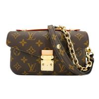 Louis Vuitton 展示品 Pochette Metis East West 帆布斜背郵差包(M46279-咖)